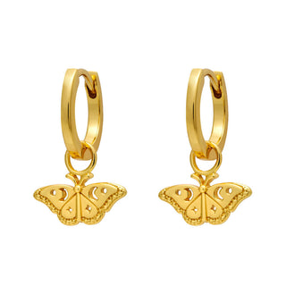 Celestial Moth Huggies Gold