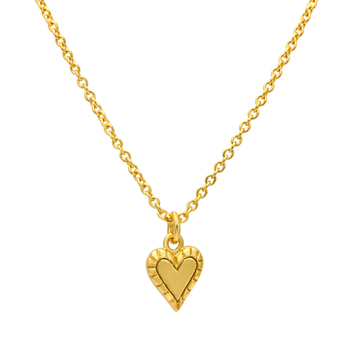 Delicate Heart Necklace Gold