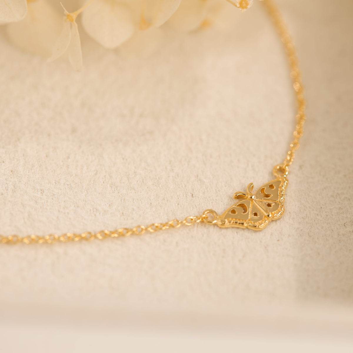Celestial Moth Gold Necklace