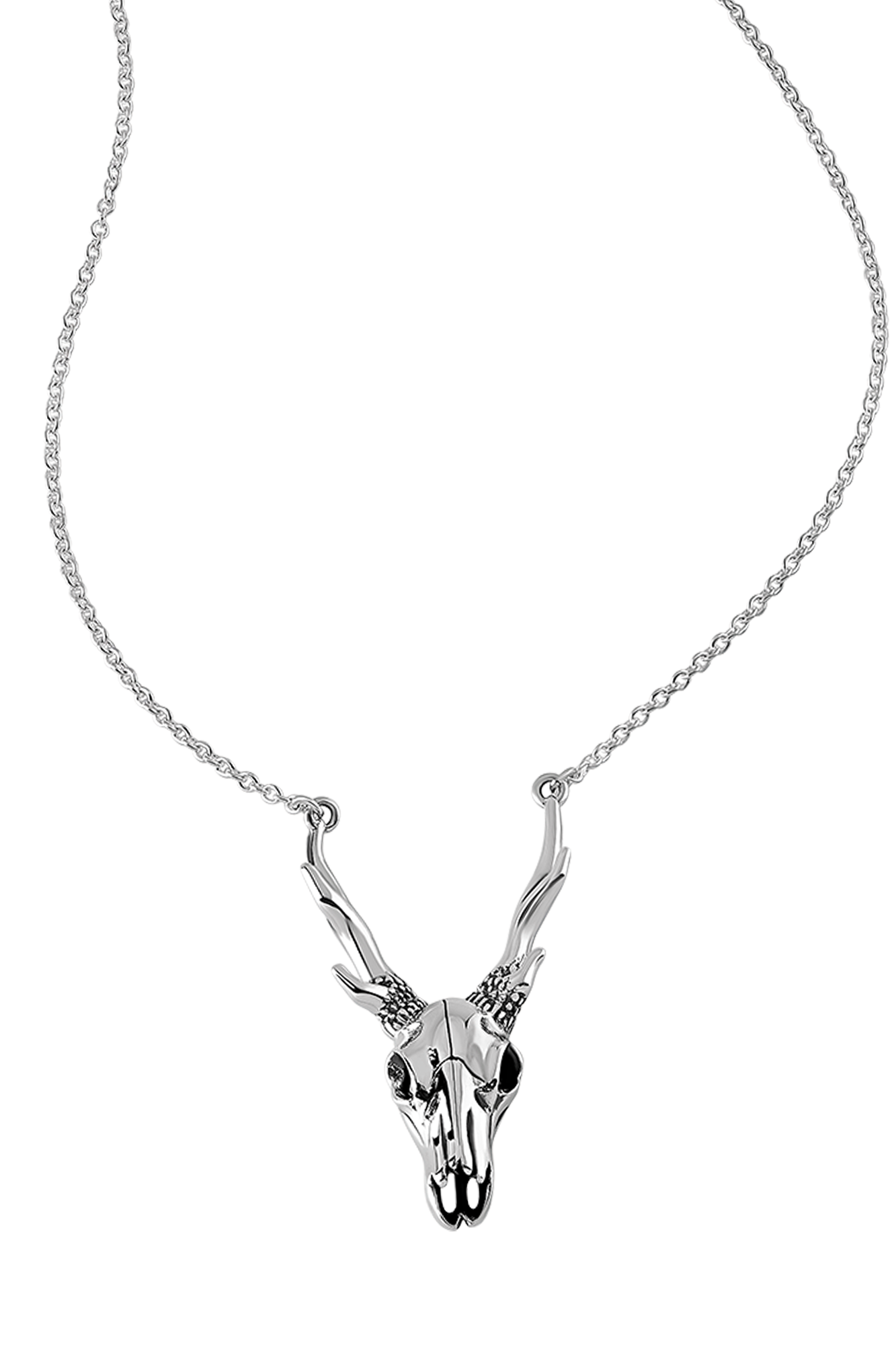 Antler Skull Necklace