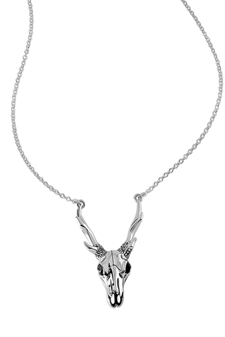 Antler Skull Necklace
