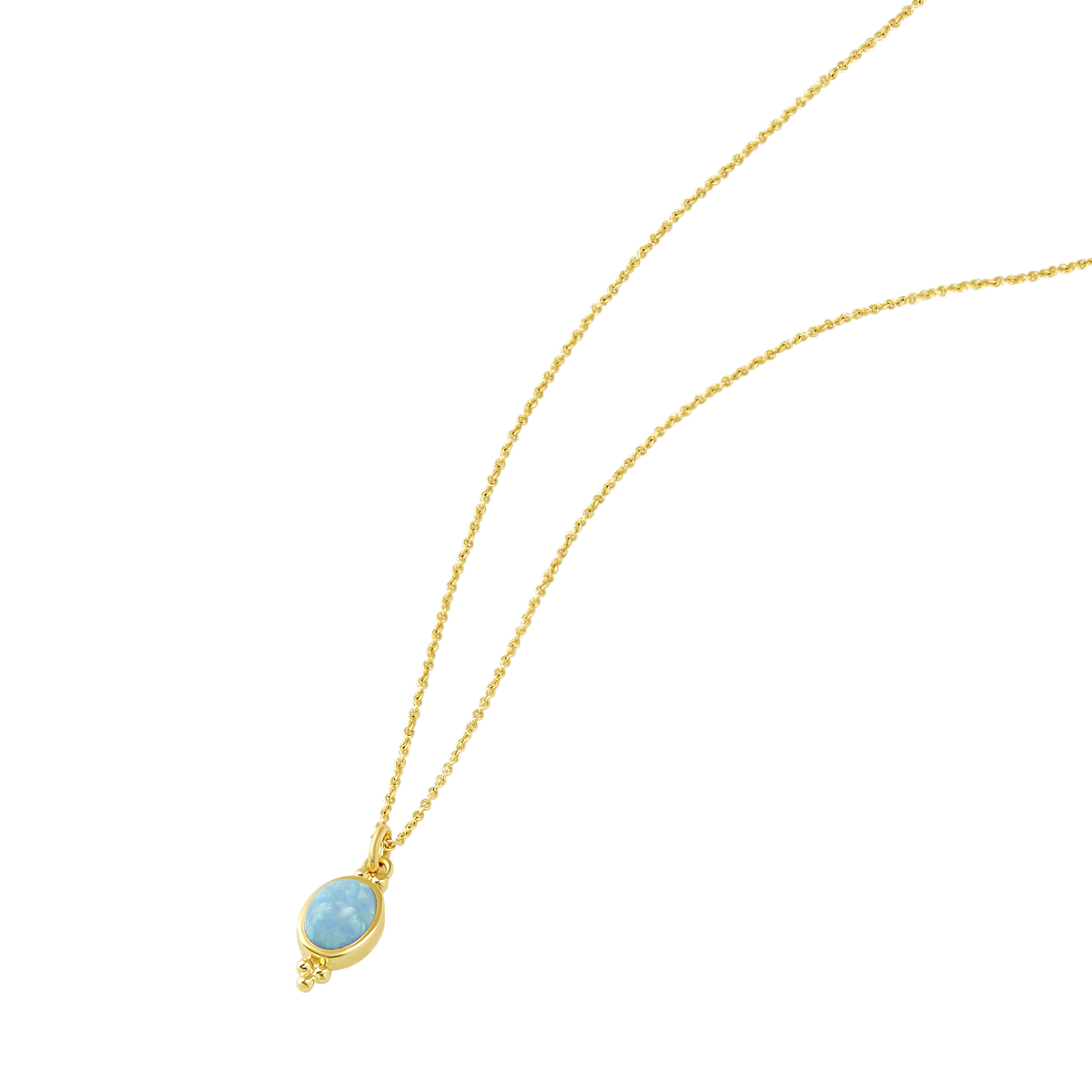 Moon Song Opal Necklace Gold