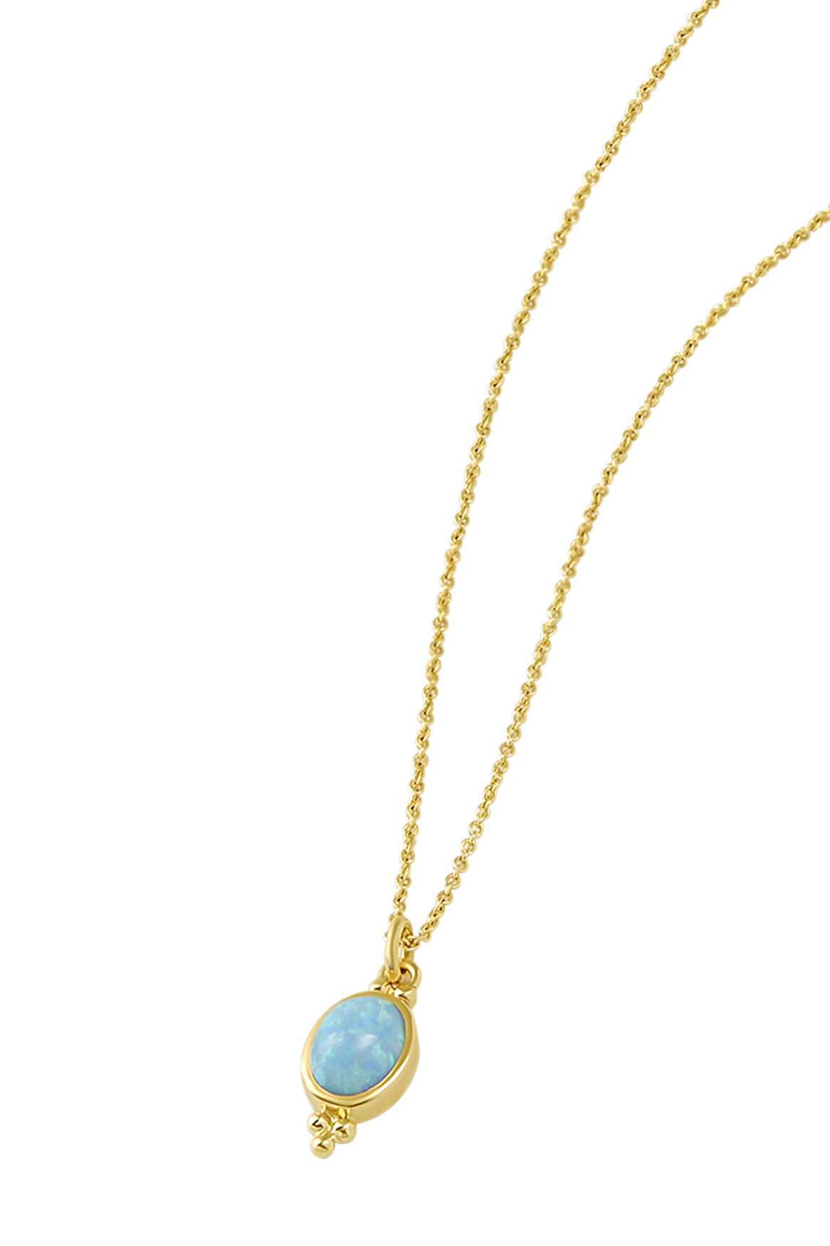 Moon Song Opal Necklace Gold