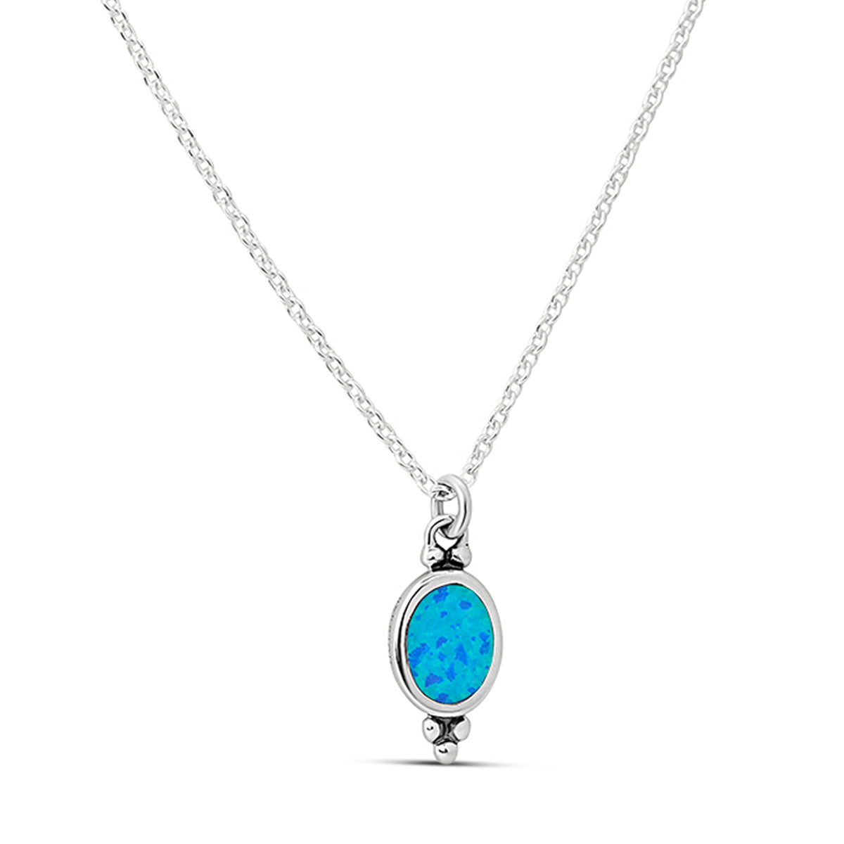 Moon Song Blue Opal Necklace