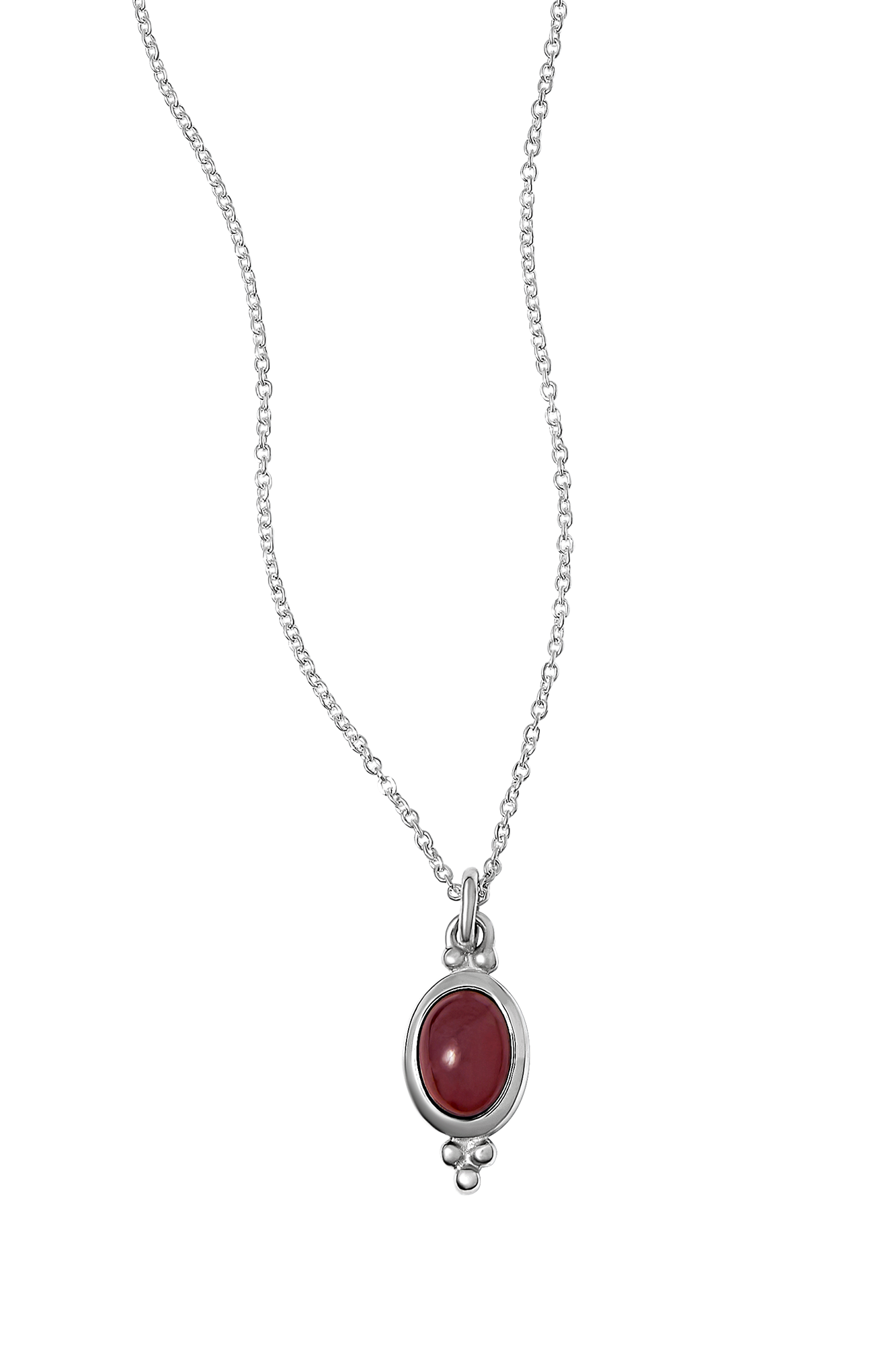 Moon Song Garnet Necklace