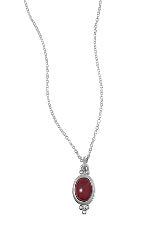 Moon Song Garnet Necklace