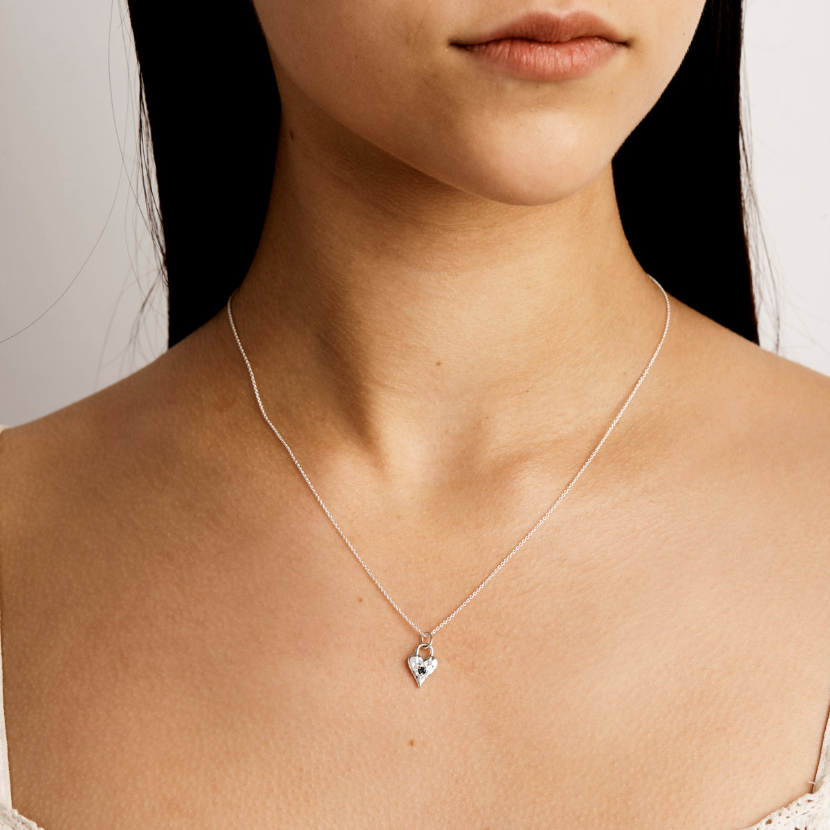 Love Heart London Blue Topaz Necklace