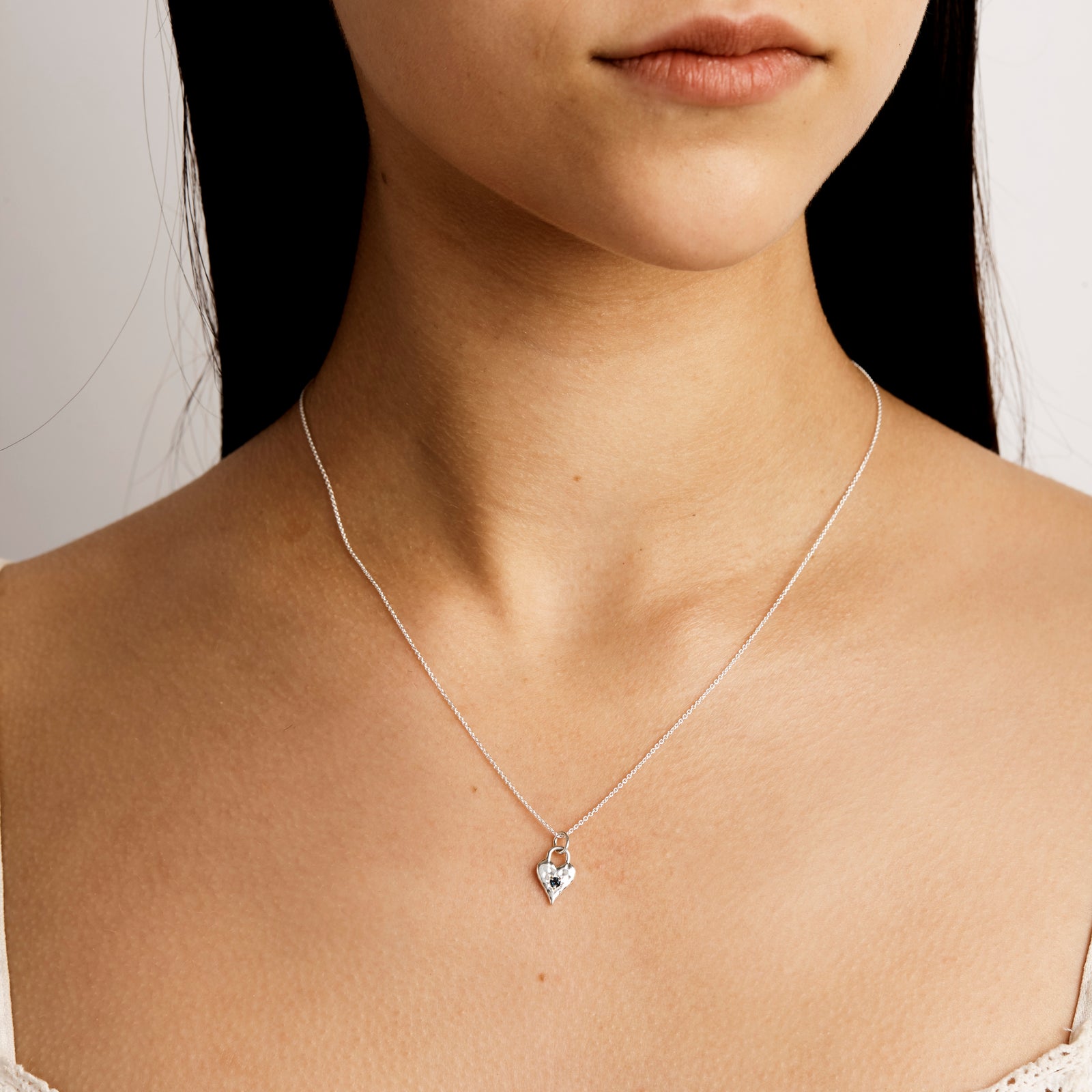 Love Heart London Blue Topaz Necklace