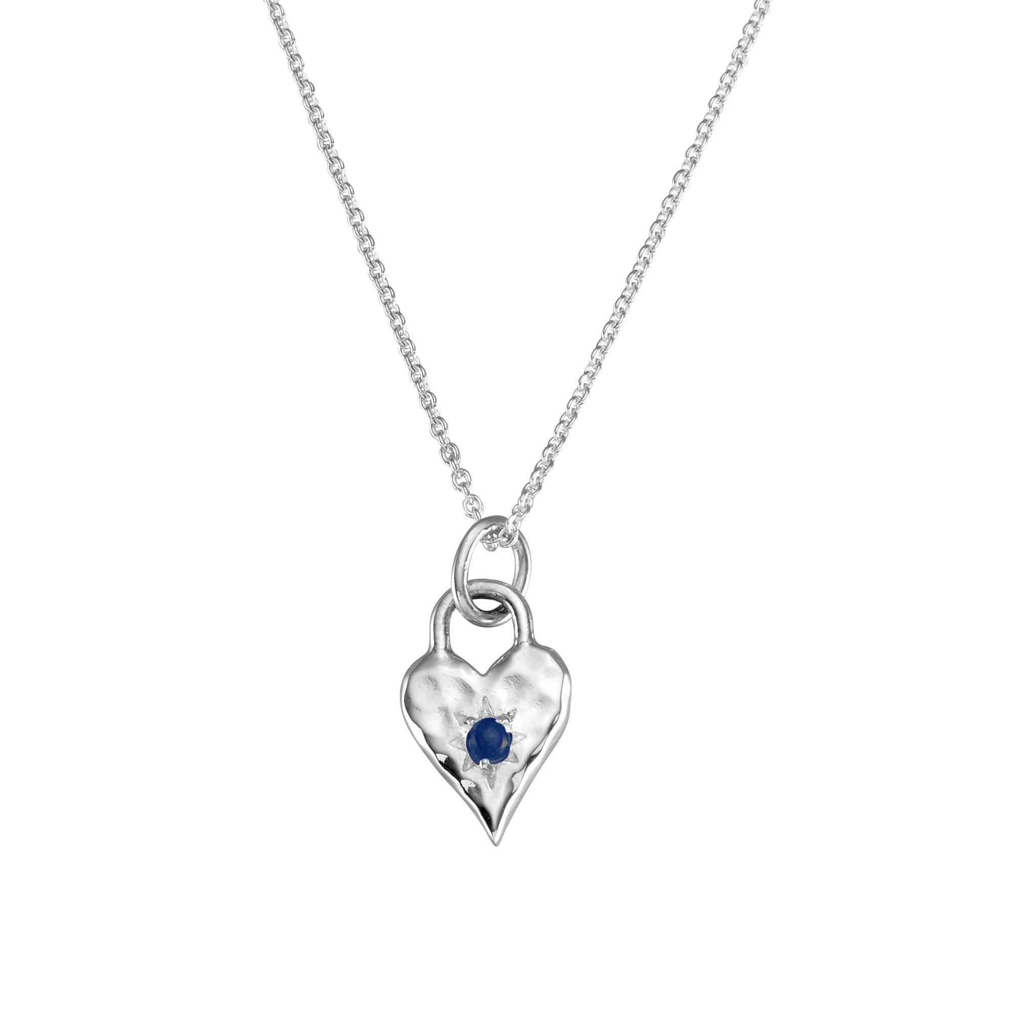 Love Heart London Blue Topaz Necklace