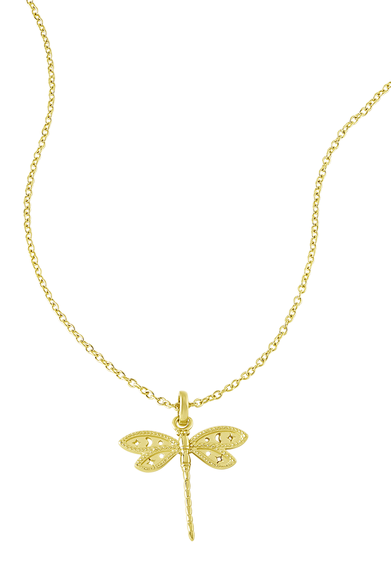 Wild Dragonfly Gold Necklace