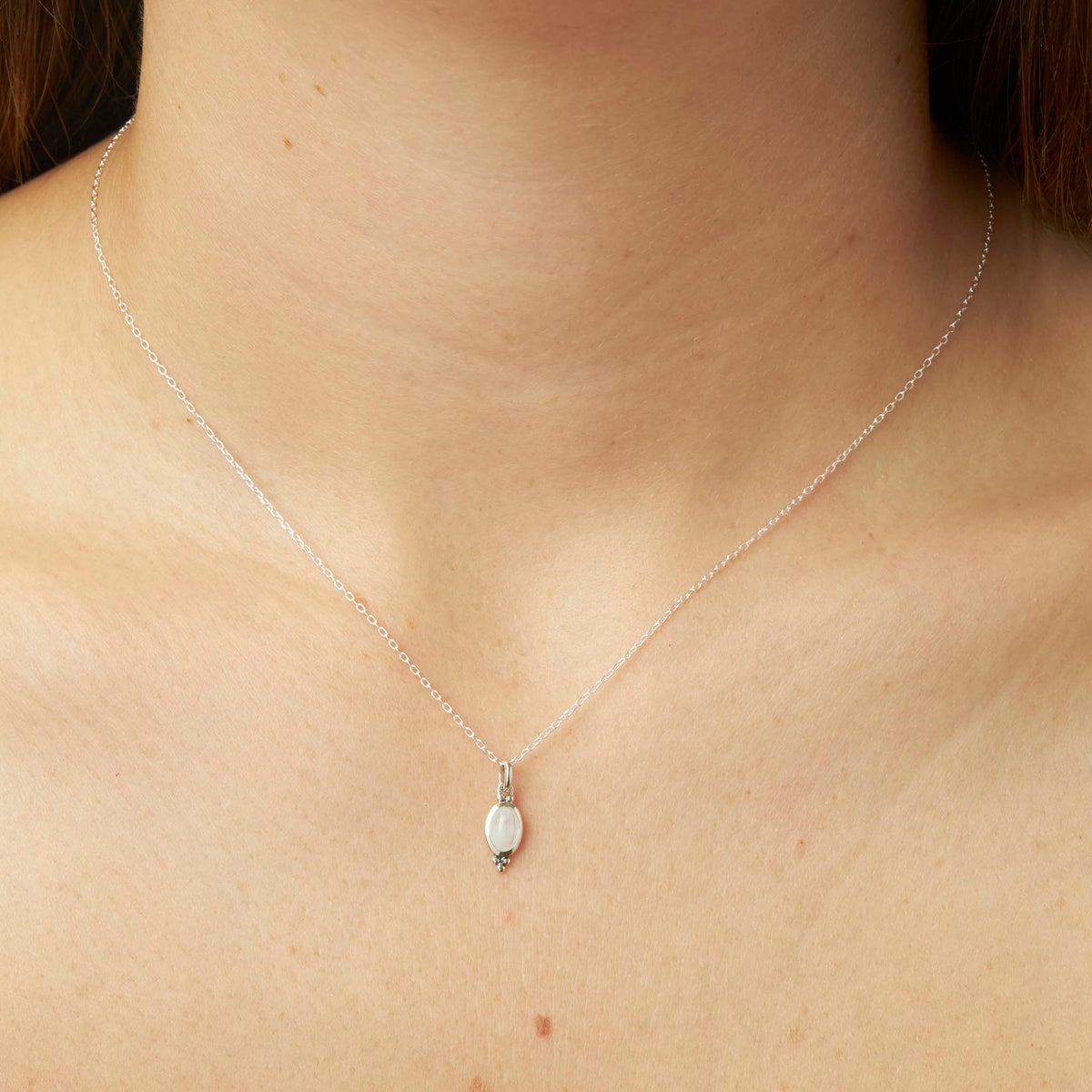 Moon Song Rainbow Moonstone Neck Charm