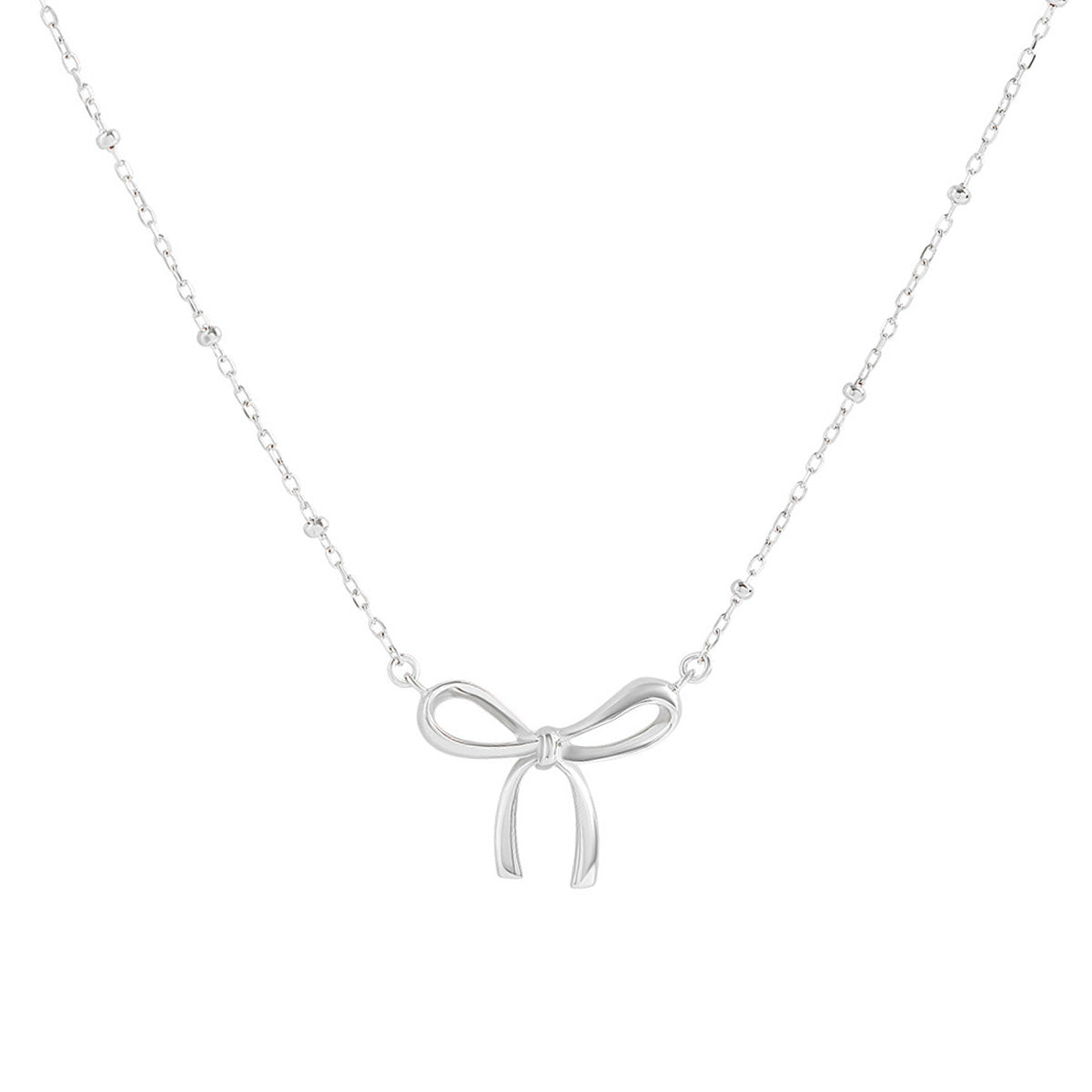 Disco Bow Necklace