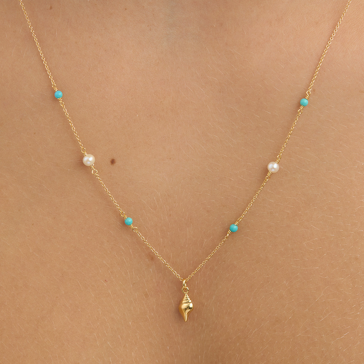 Santorini Necklace Gold