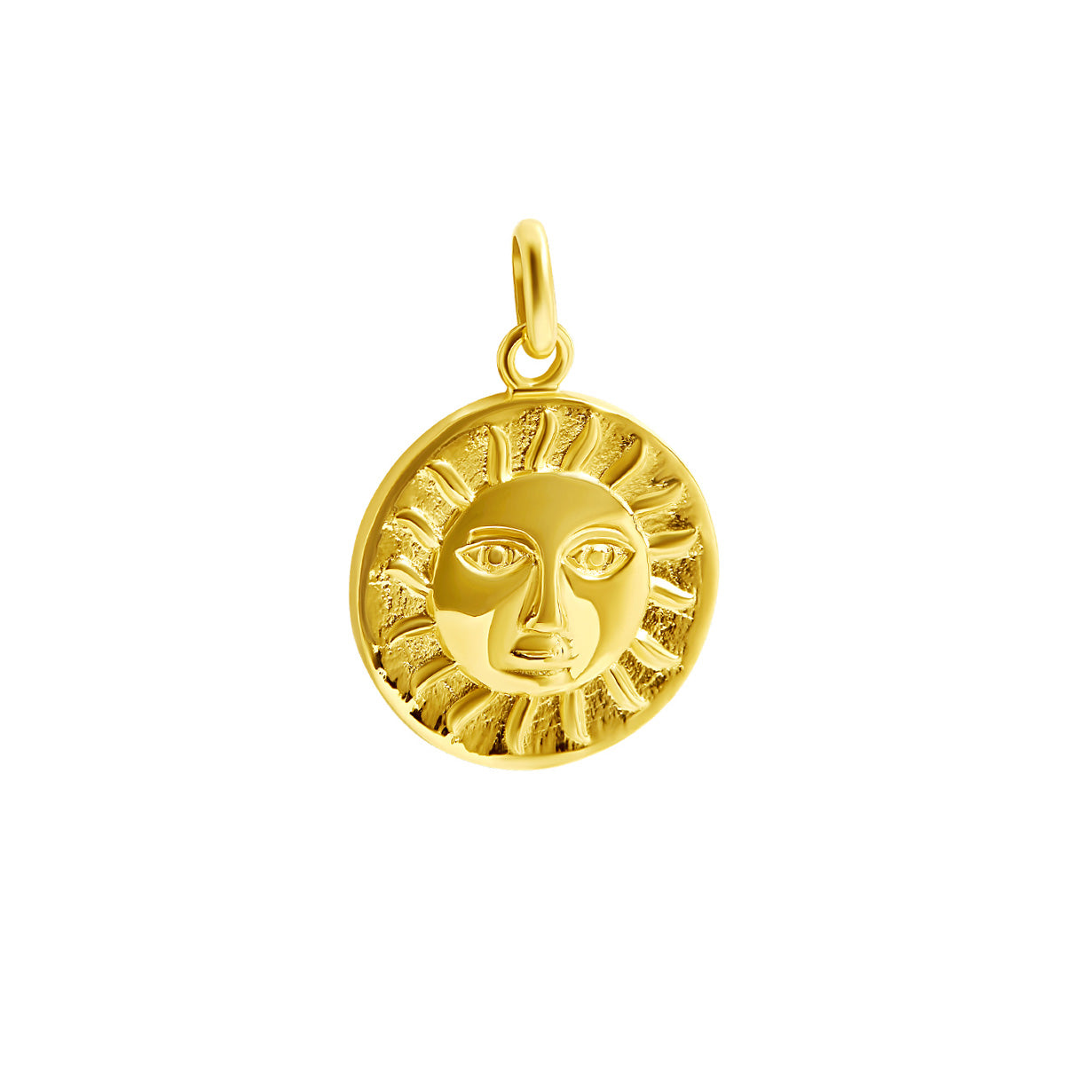 Sun and Moon Tarot Neck Charm Gold