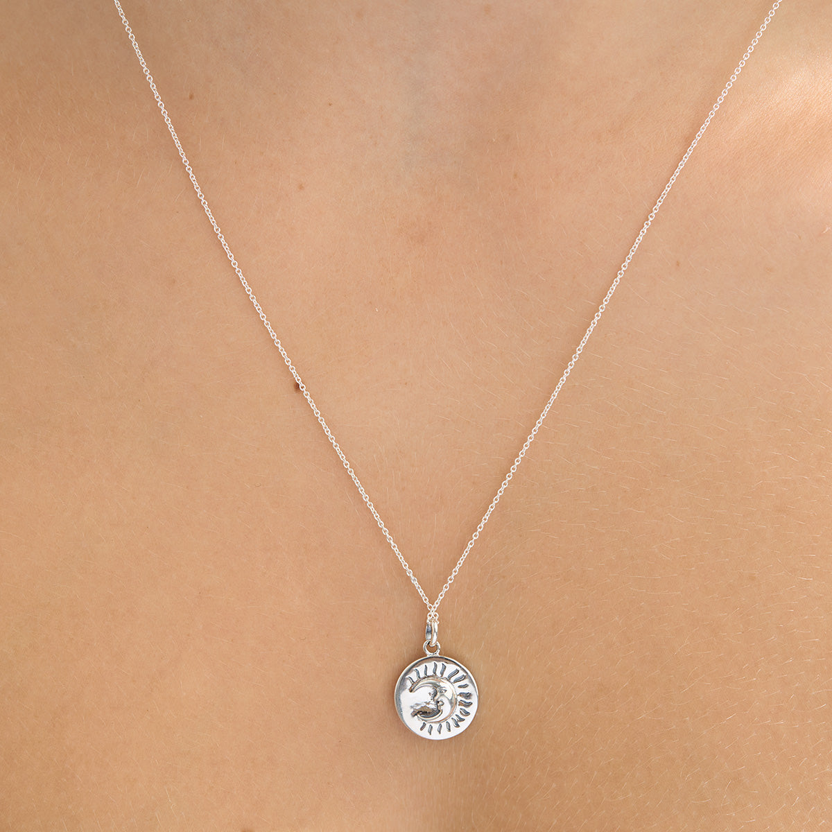 Sun and Moon Tarot Neck Charm