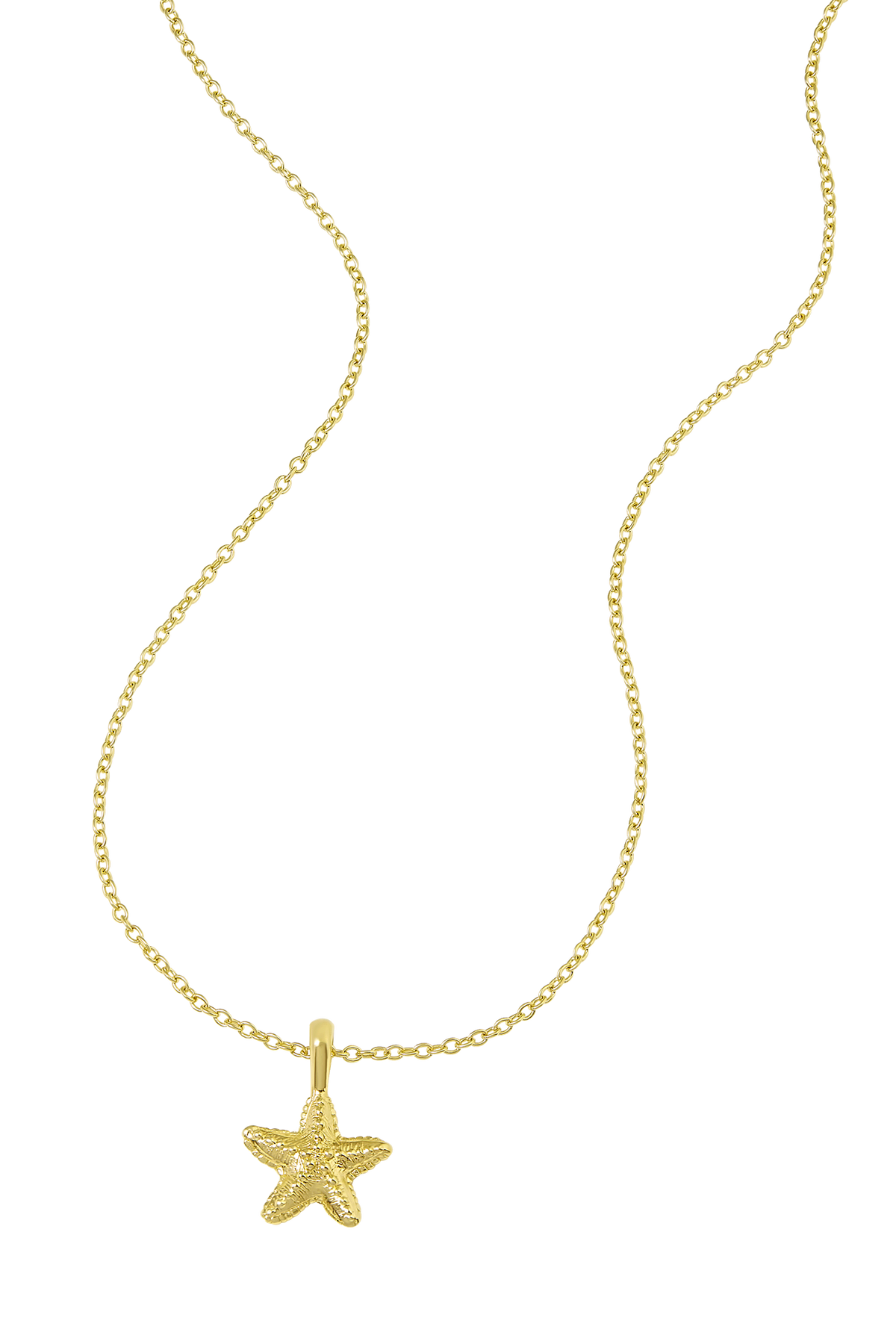 Dainty Starfish Necklace Gold
