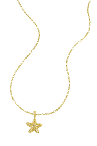 Dainty Starfish Necklace Gold