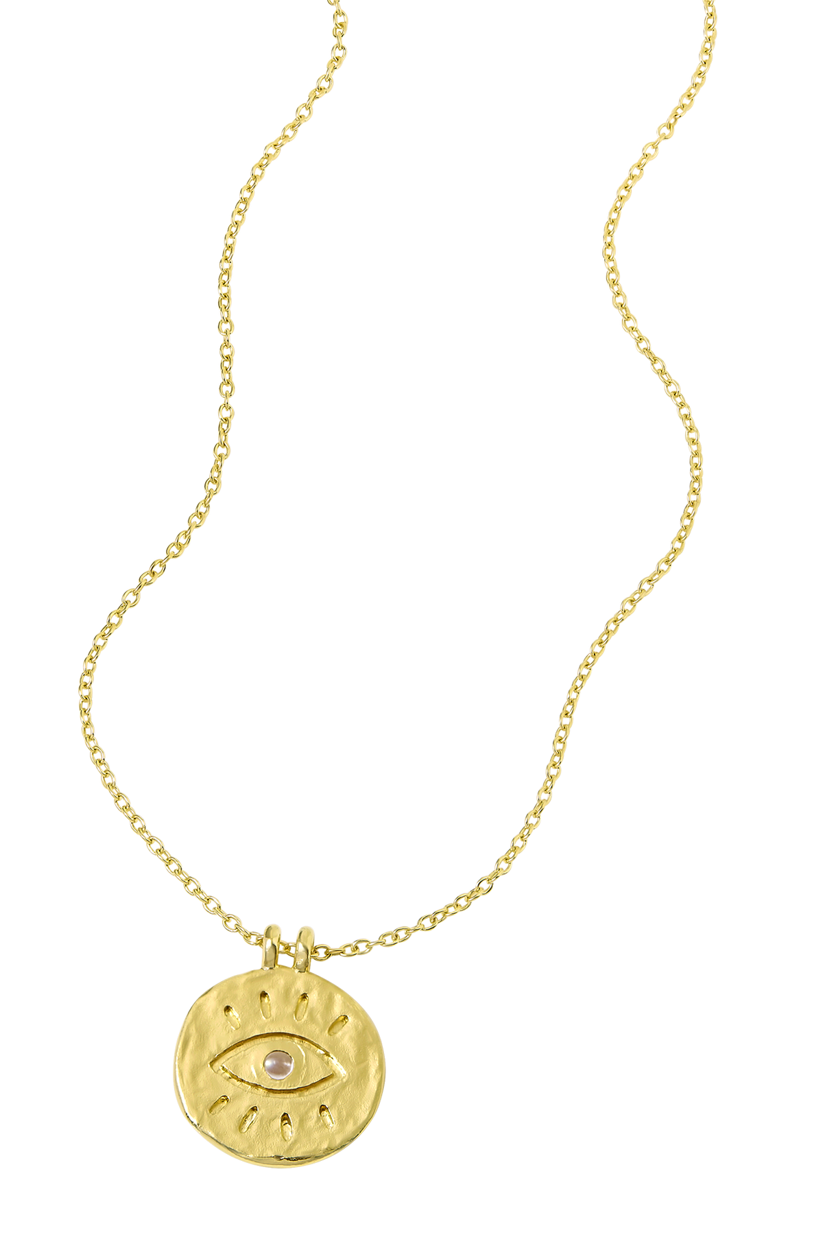 All Seeing Eye Necklace Gold
