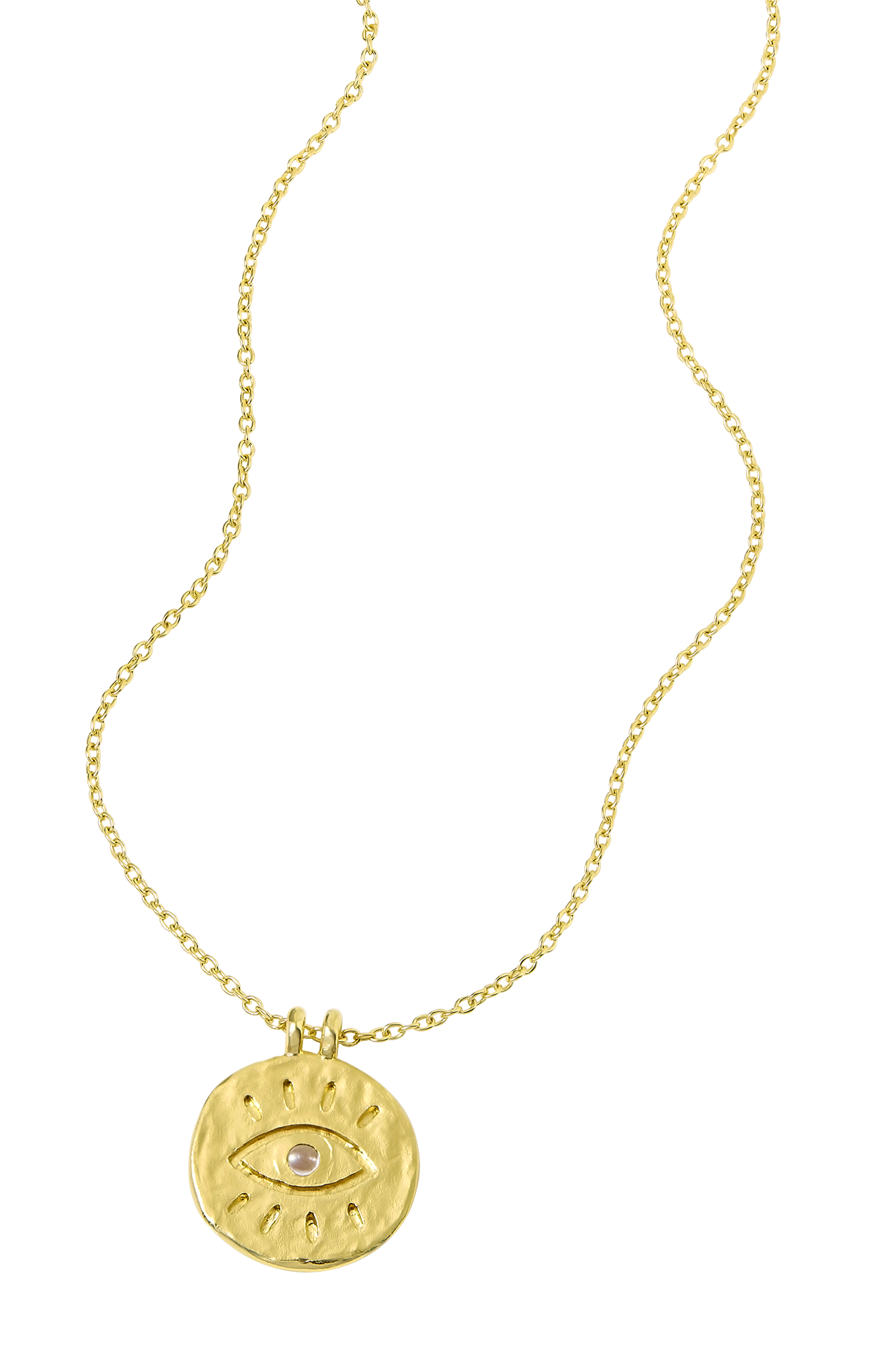 All Seeing Eye Necklace Gold