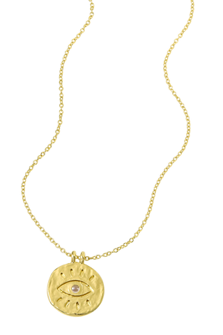 All Seeing Eye Necklace Gold