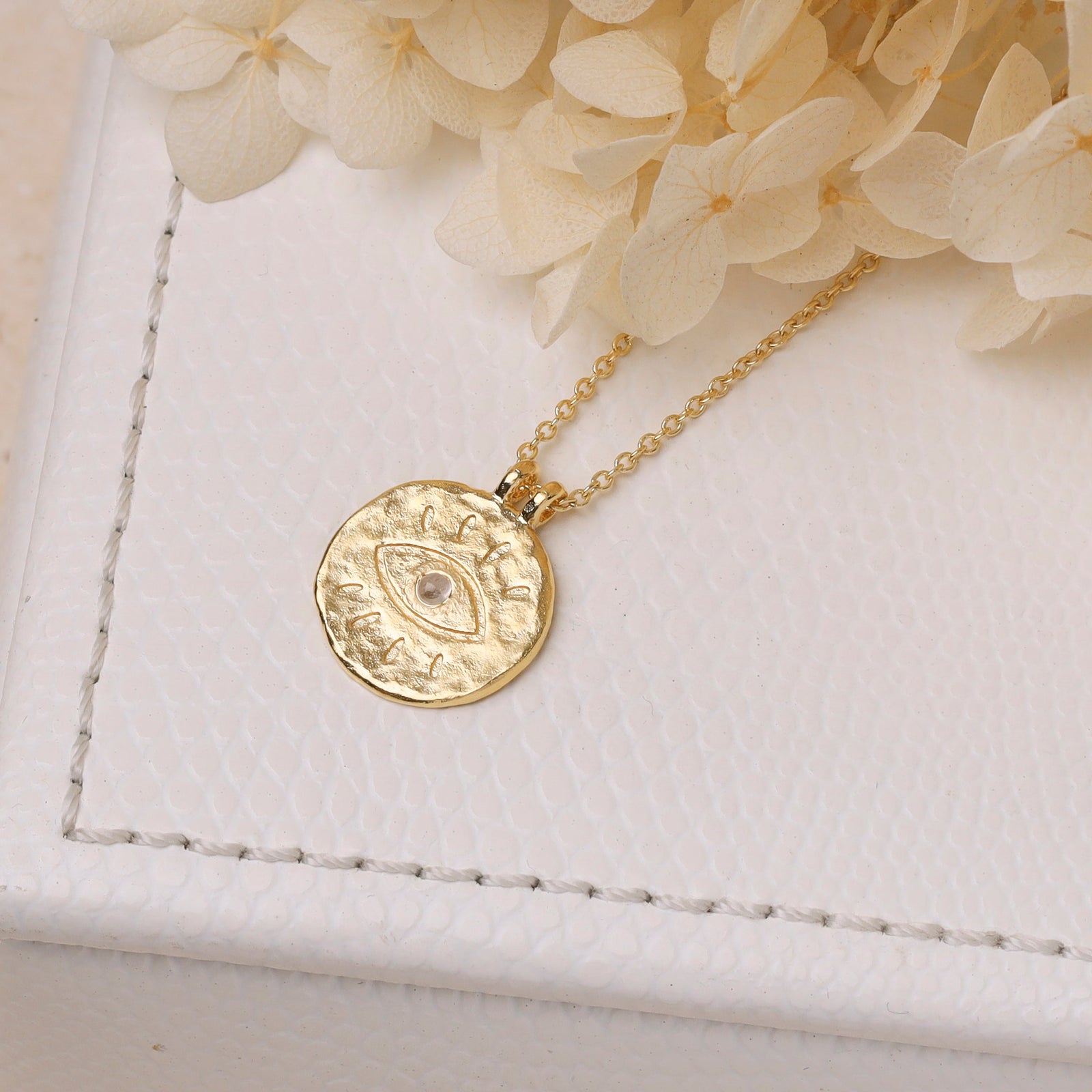 All Seeing Eye Necklace Gold