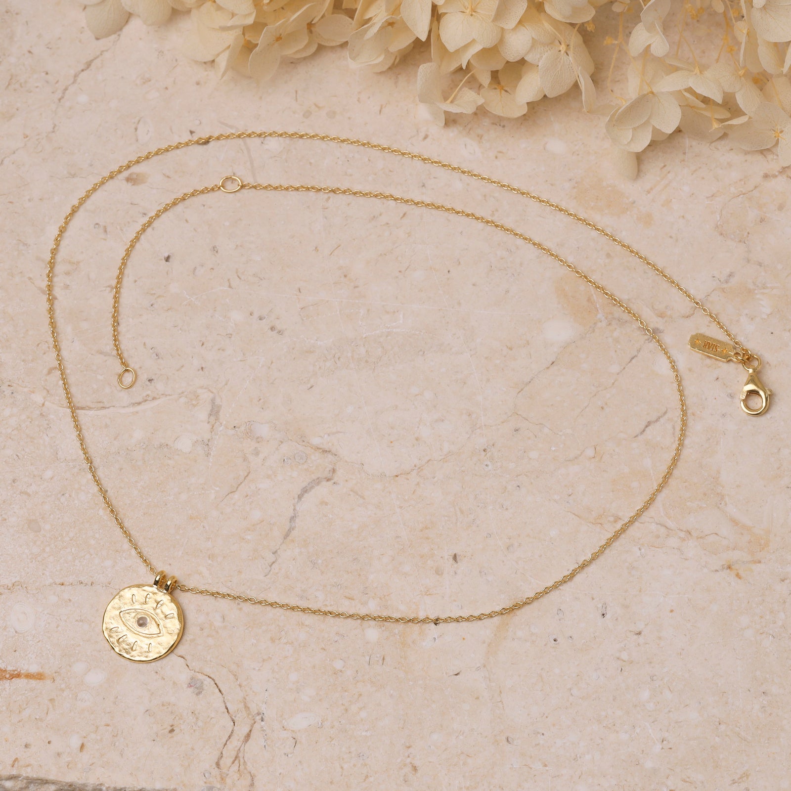 All Seeing Eye Necklace Gold