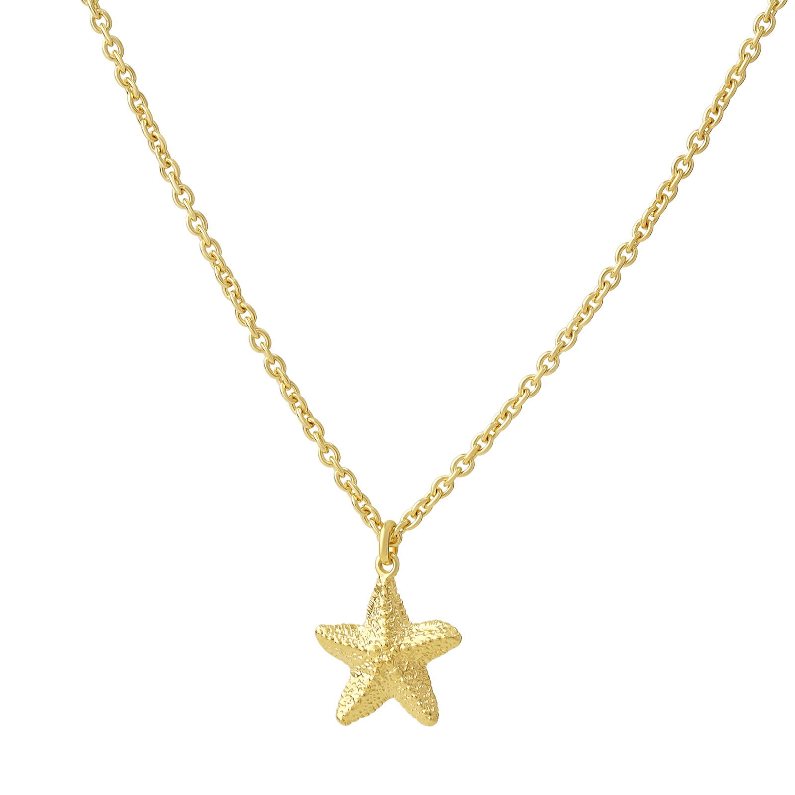 Starfish Necklace Gold