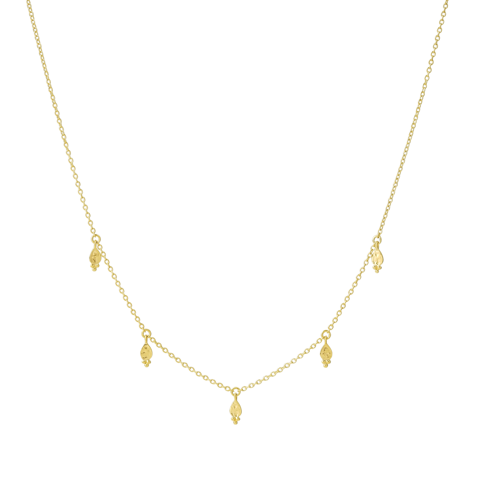 Glistening Drops Choker Gold
