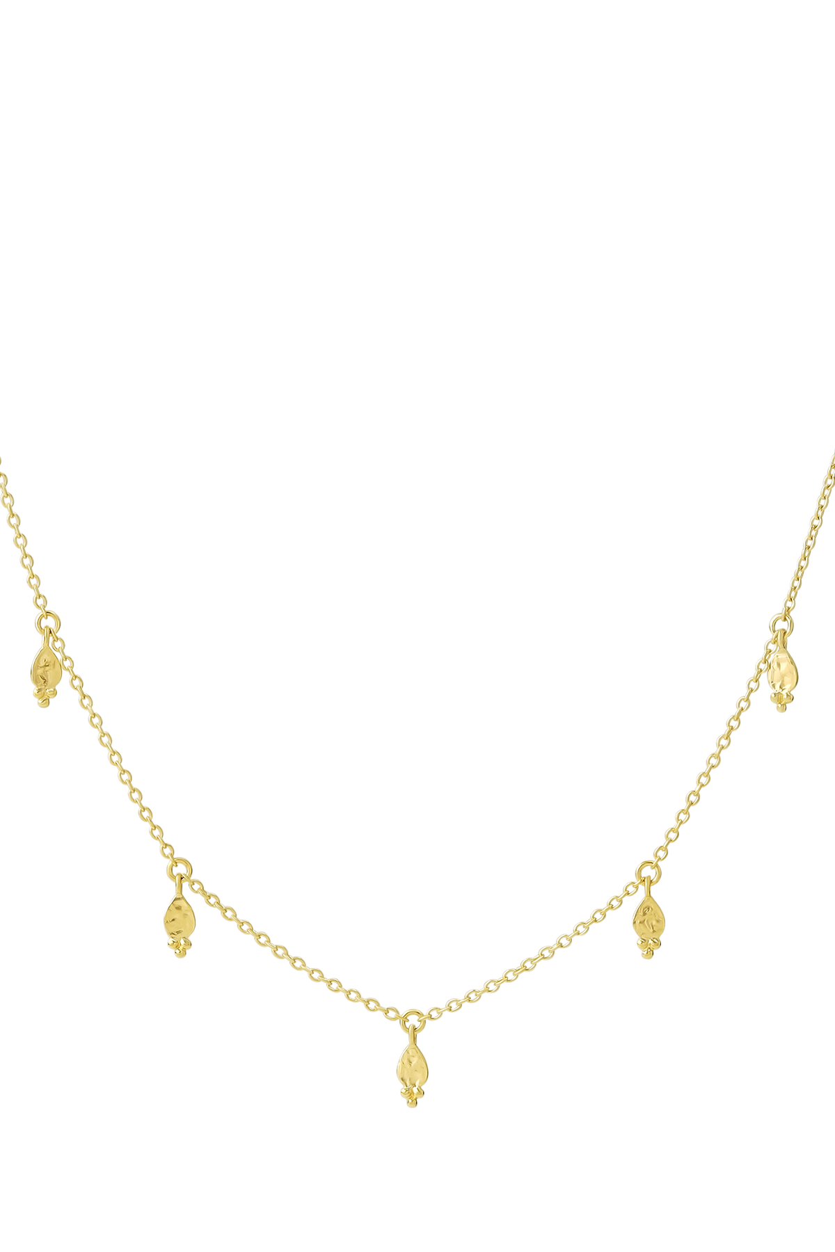 Glistening Drops Choker Gold