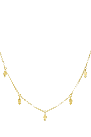 Glistening Drops Choker Gold