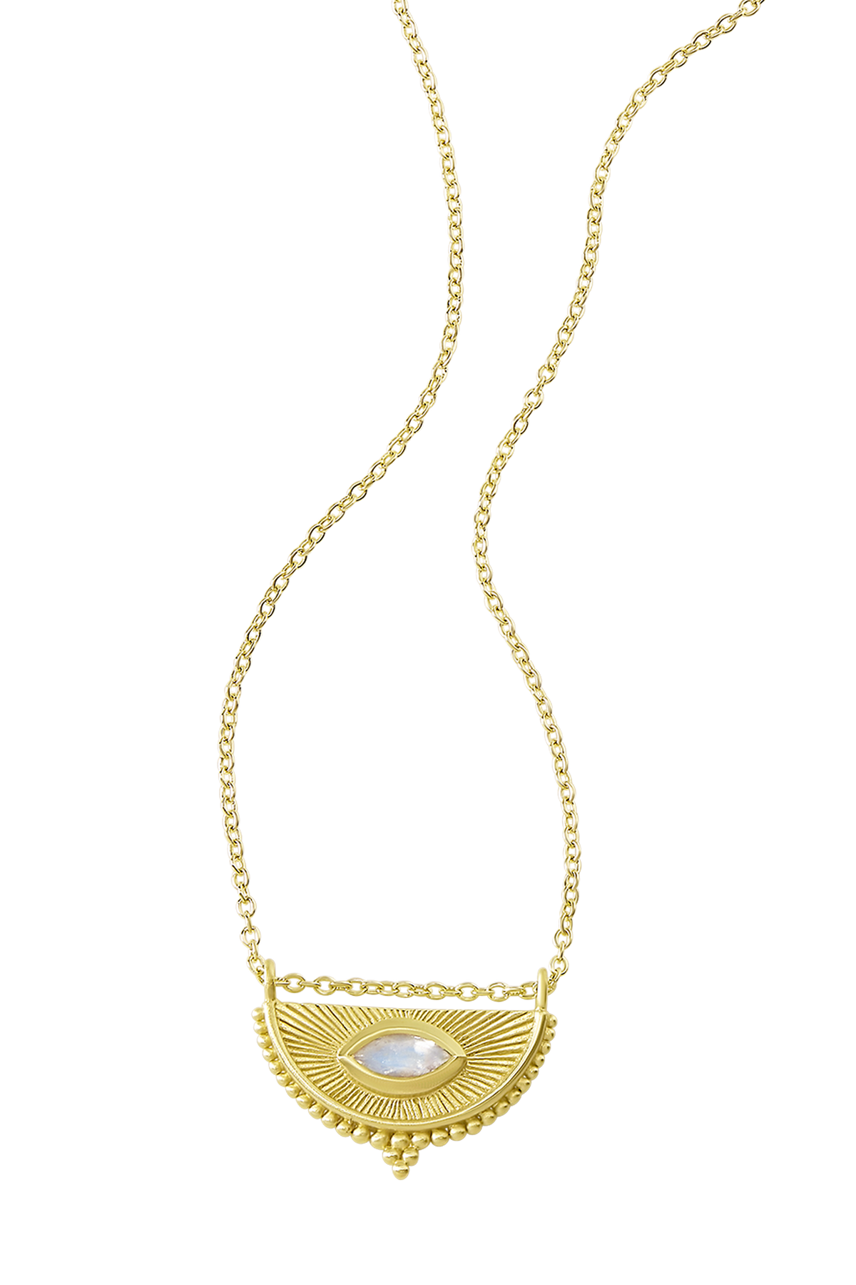 Soul Seer Moonstone Necklace Gold