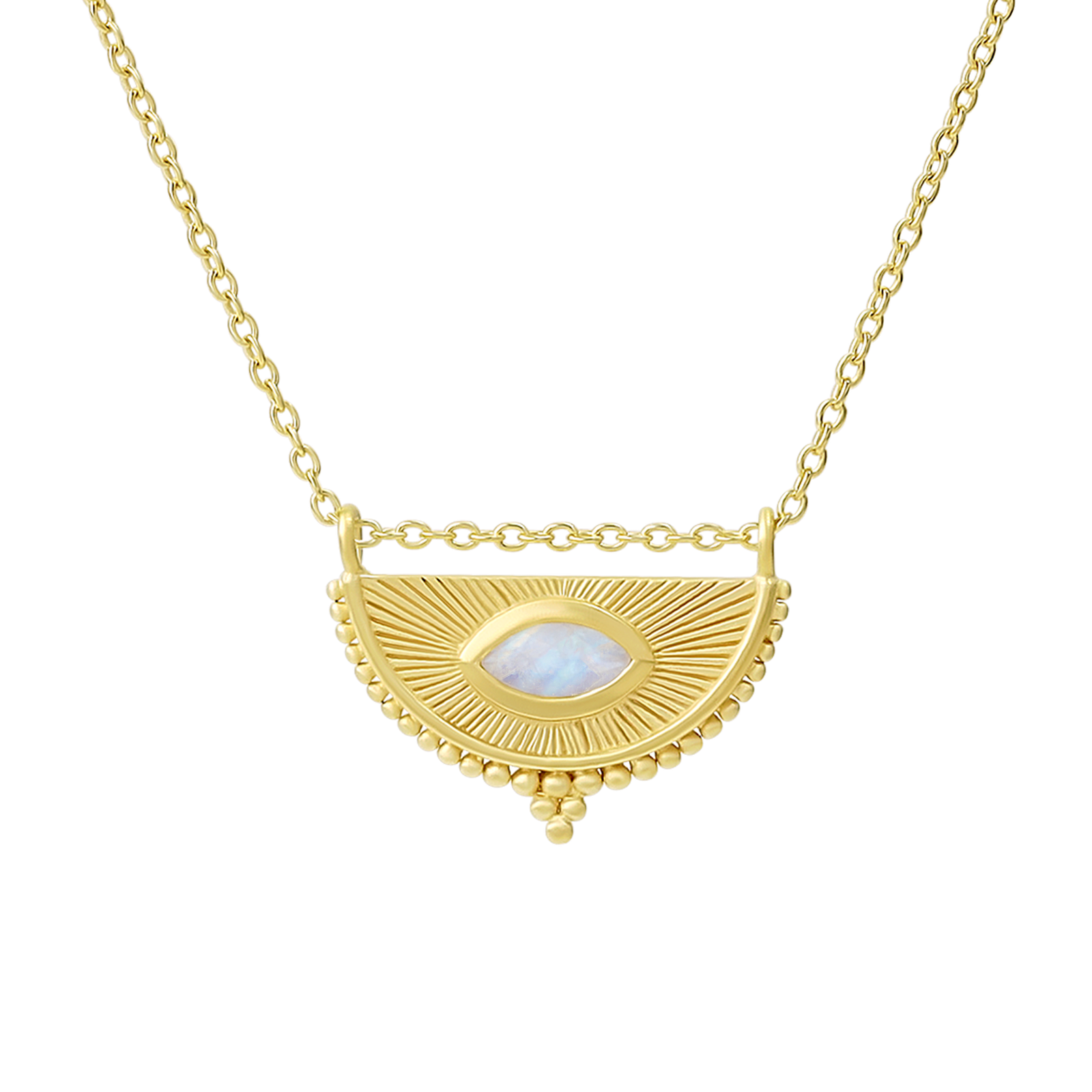 Soul Seer Moonstone Necklace Gold