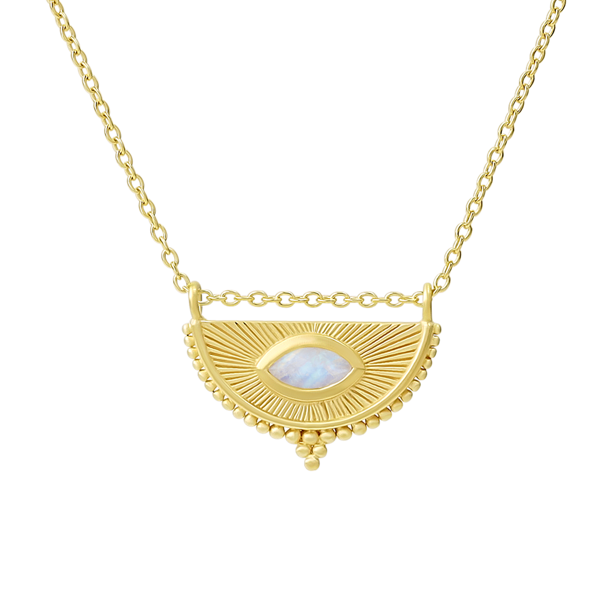 Soul Seer Moonstone Necklace Gold