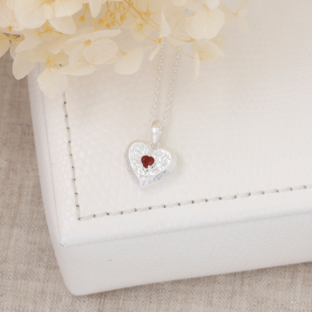 Eternal Love Garnet Locket