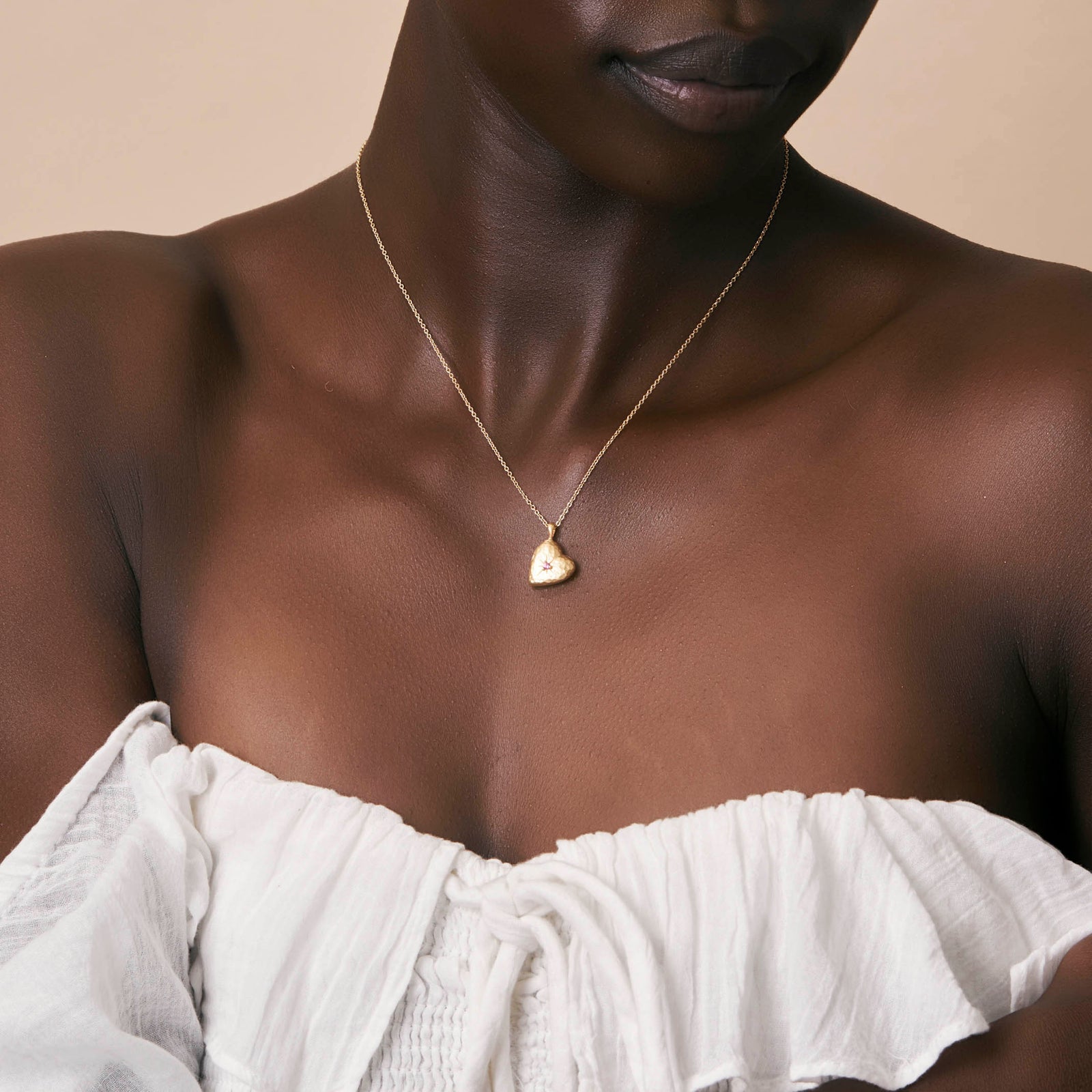 Cherished Pink Tourmaline Locket Gold