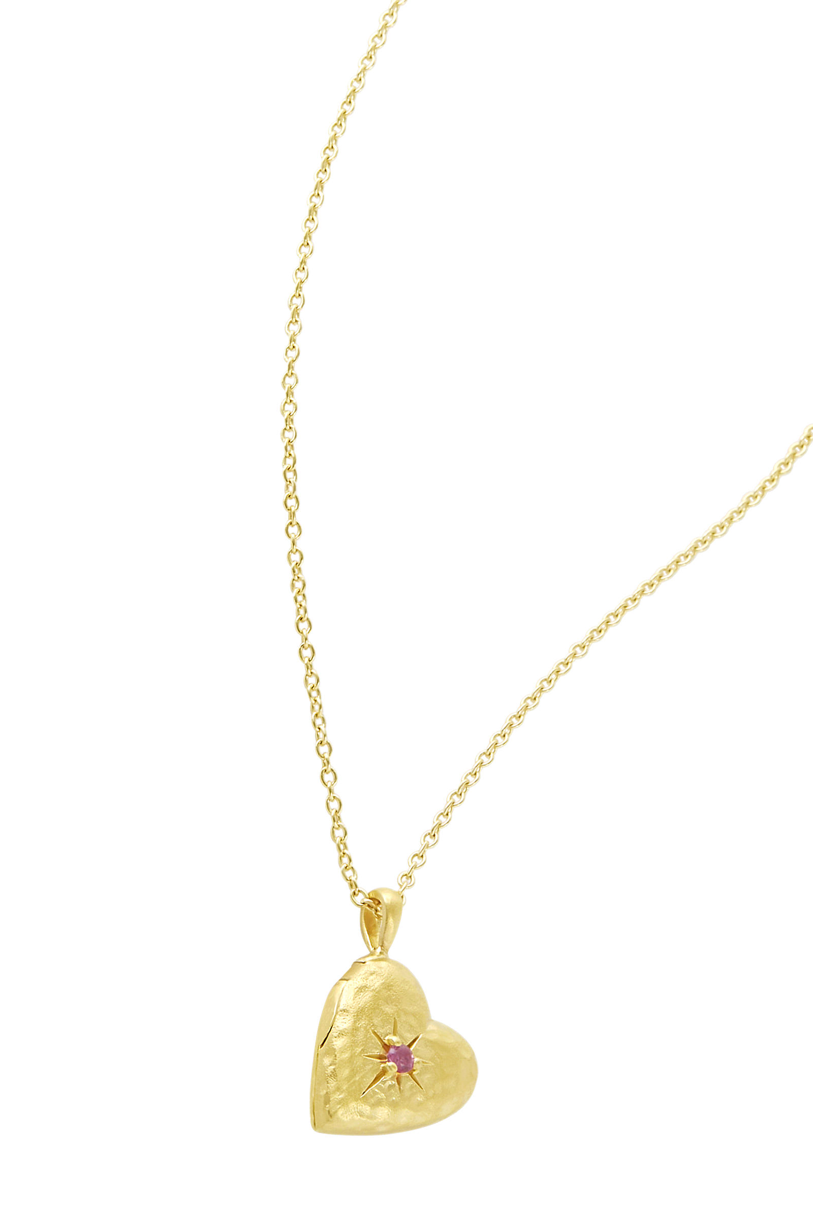 Cherished Pink Tourmaline Locket Gold