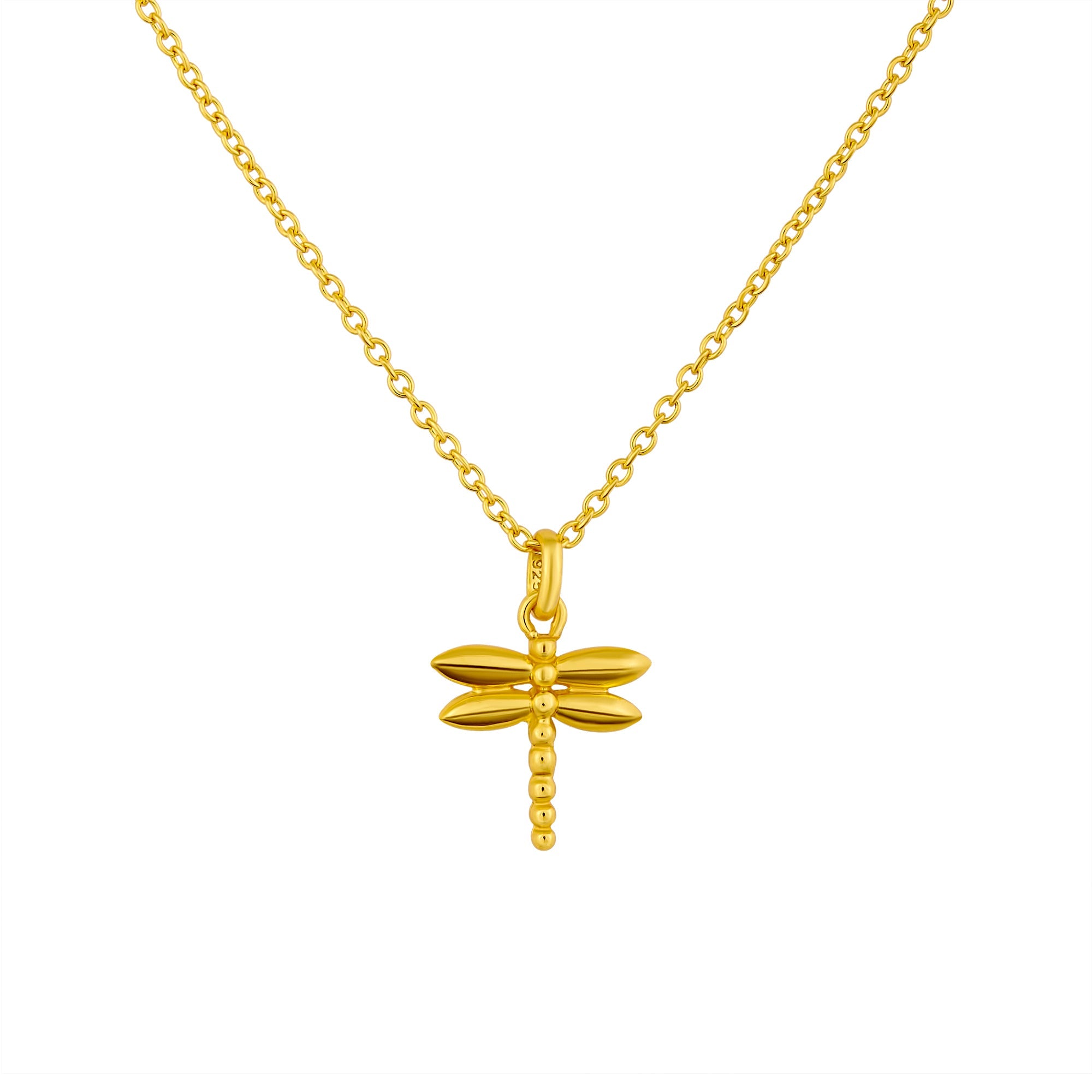 Dainty Dragonfly Gold Necklace