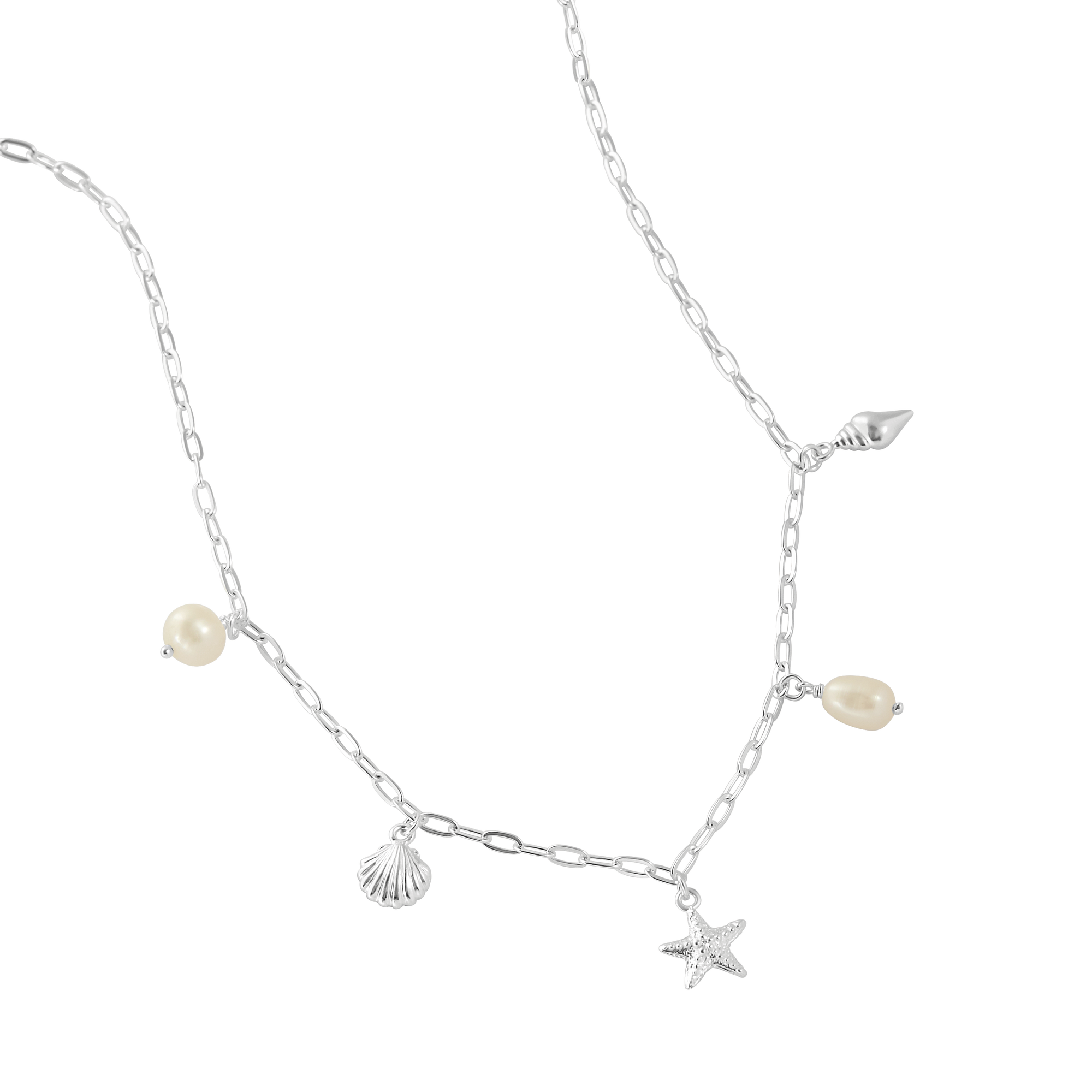 Oceanic Charm Pearl Necklace