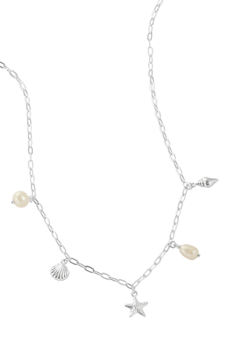 Oceanic Charm Pearl Necklace