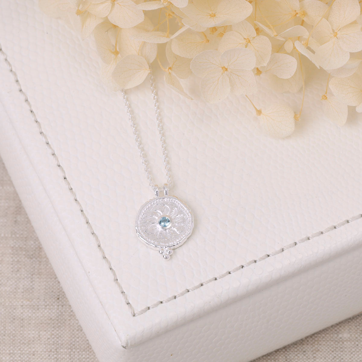 Helios Blue Topaz Necklace