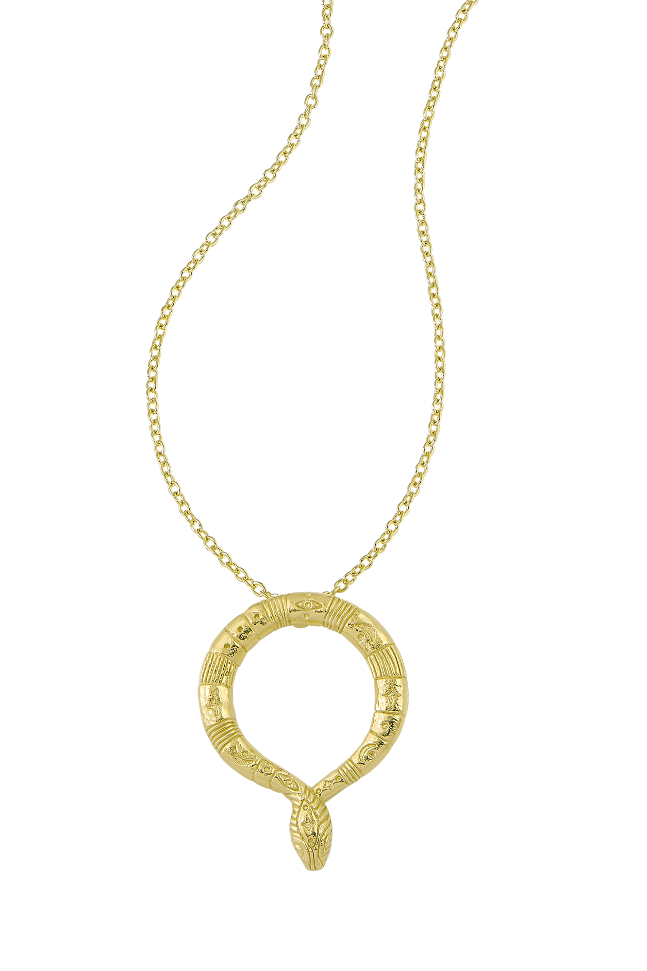 Lunara Serpent Necklace Gold