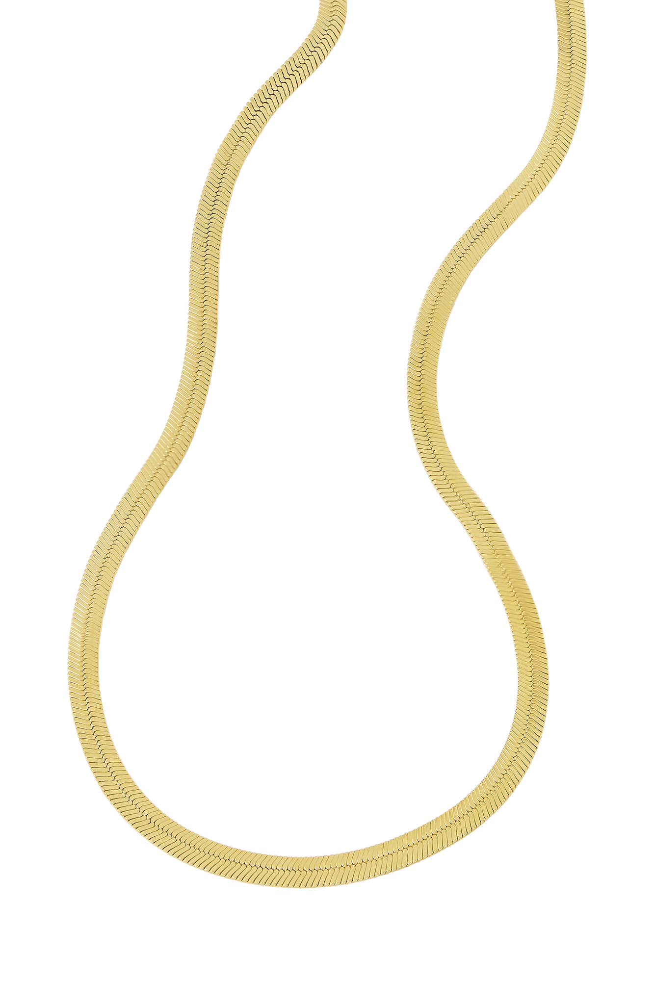 Flat Snake Chain Gold