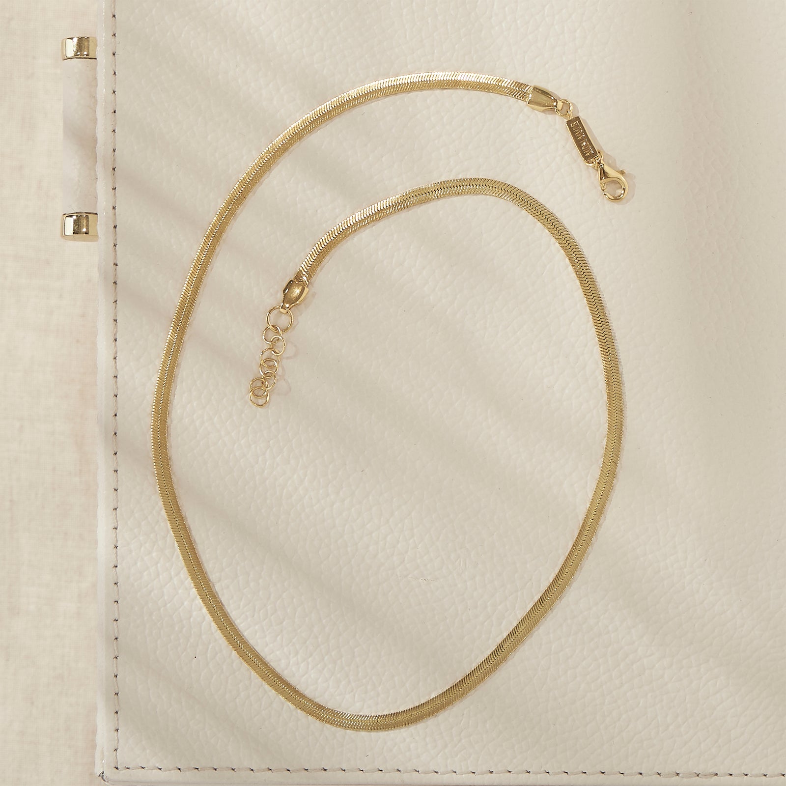Flat Snake Chain Gold