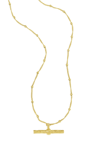 Delicate Bar Necklace Gold