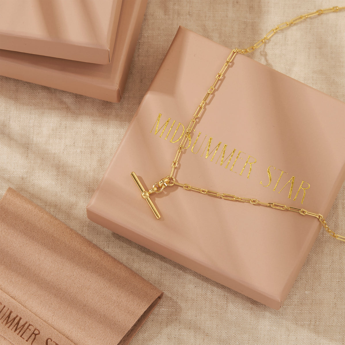 Bar Necklace Gold
