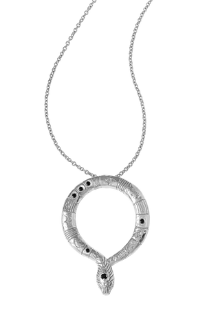 Lunara Serpent Black Spinel Necklace
