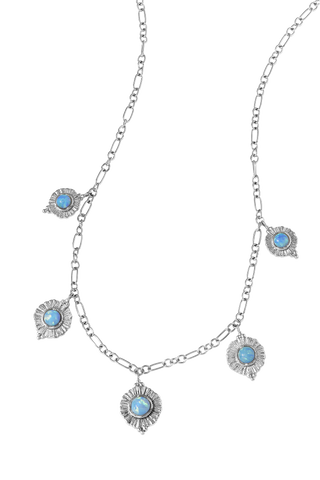 Dreamy Veya Azure Opal Necklace