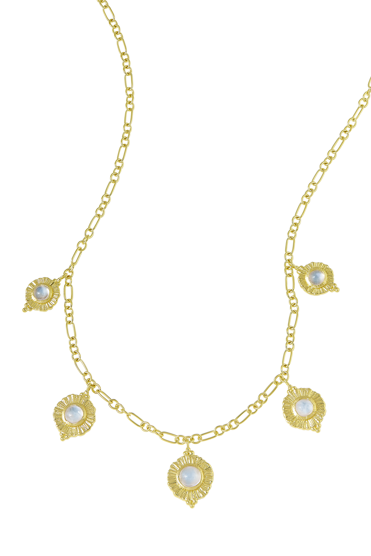Dreamy Veya Moonstone Necklace Gold
