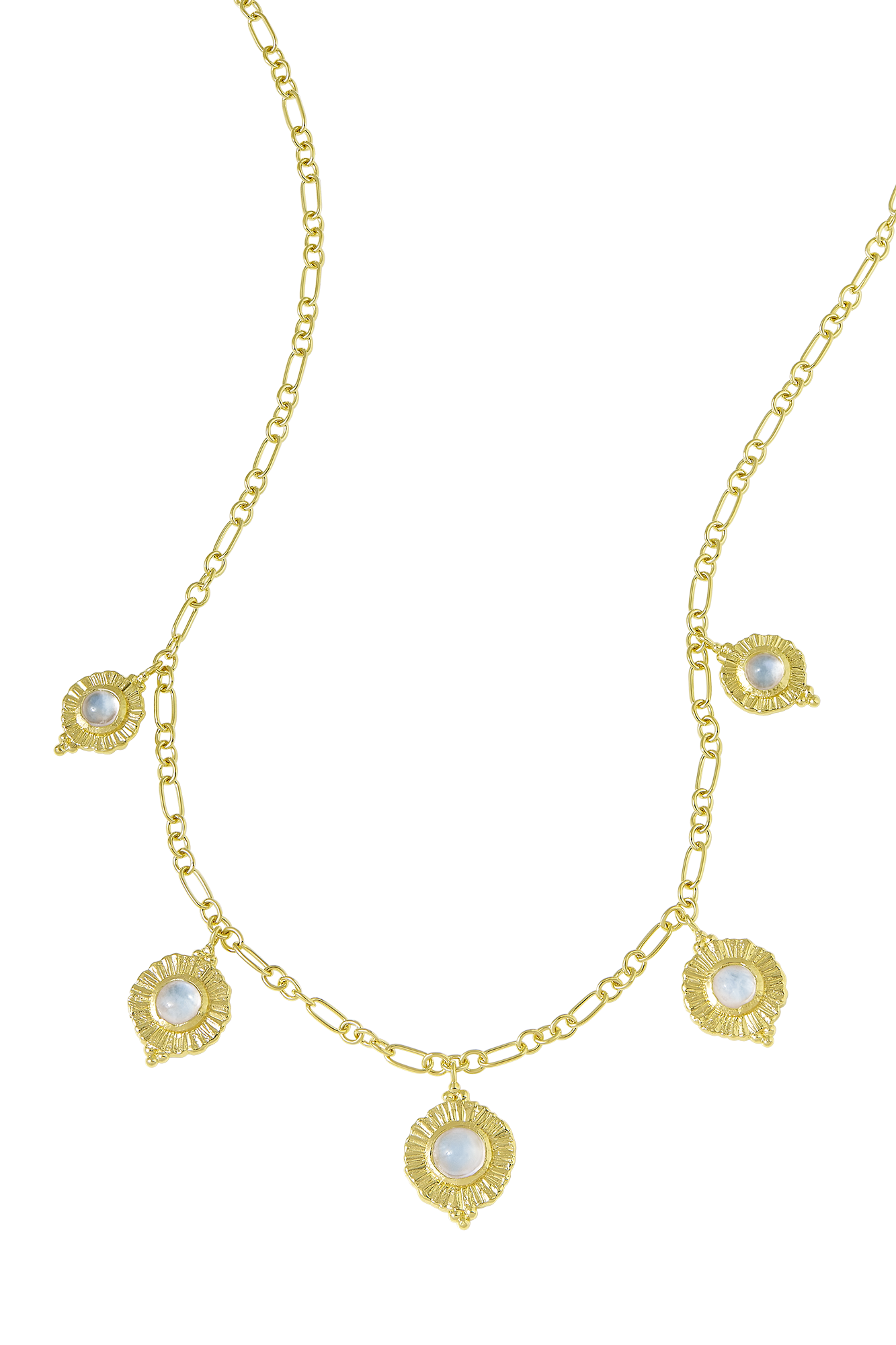 Dreamy Veya Moonstone Necklace Gold