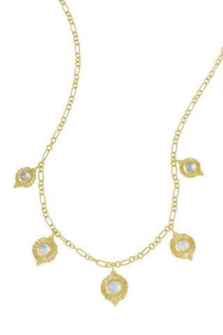Dreamy Veya Moonstone Necklace Gold